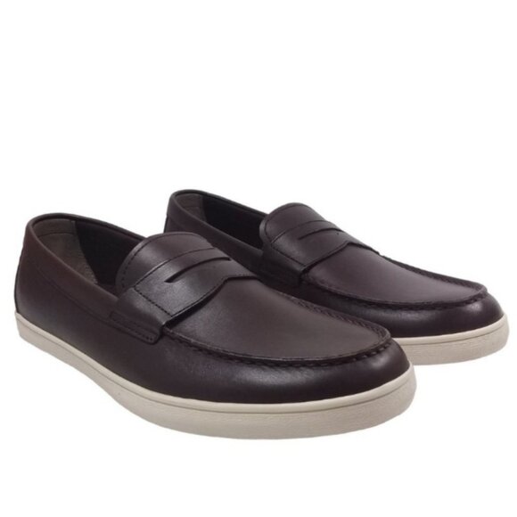 Cole Haan SZ 12 Hyannis Brown Leather Loafer / Sneaker Wardrobe Staple Preppy - Picture 3 of 9